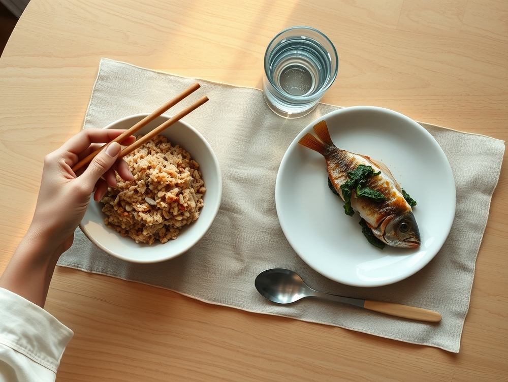 채소·과일·저지방 유제품을 함께 담는 식탁